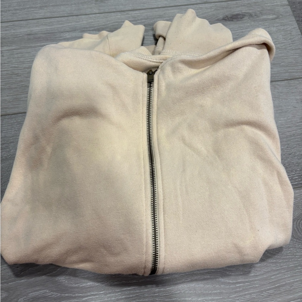 Old Navy Beige Zip-Up Hoodie